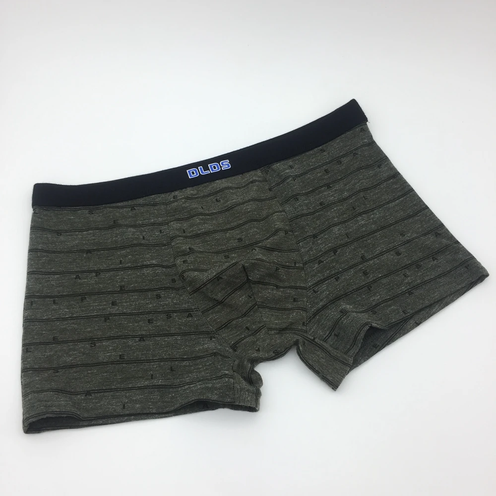 AUPHY спандекс стрейч Мужское нижнее белье маленькие буквы цветок Дышащие Боксеры