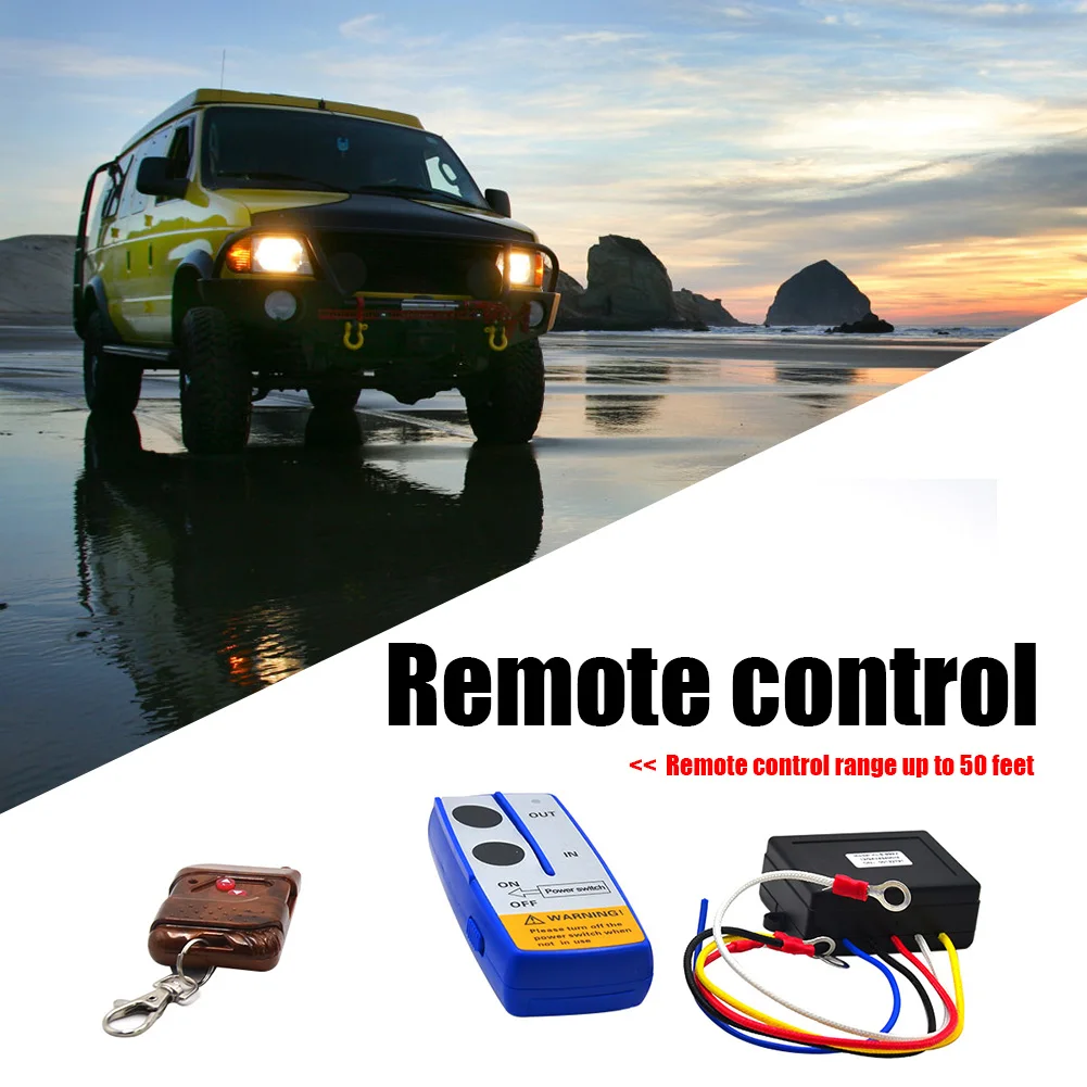 

Wireless Winch Remote Control Kit 12V 50ft Switch Handset Wireless Winch Remote Control Kit Handset Switch for Truck ATV UTV SUV