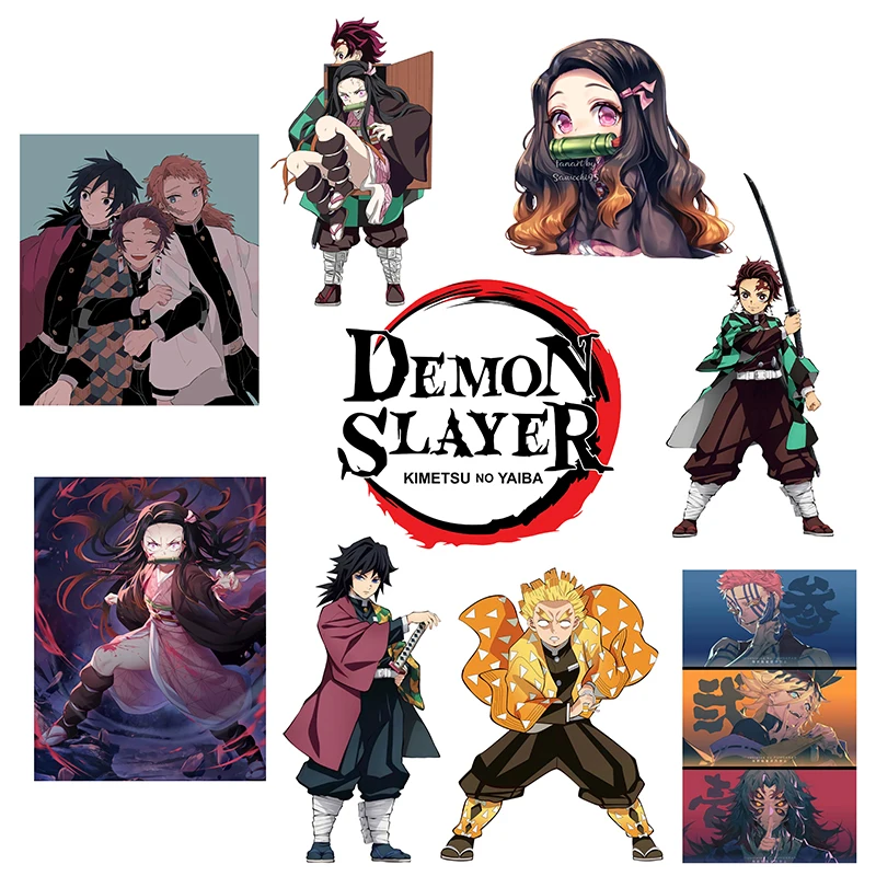 Moda giappone Anime Star Demon Slayer Anime patch Iron on patch termoadesivi per bambini adesivi a