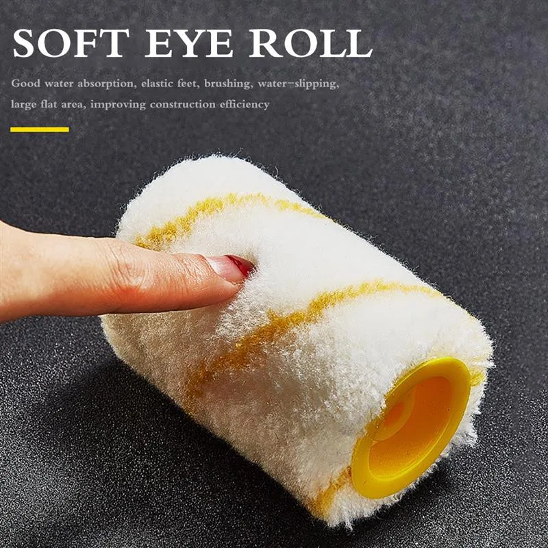 

Clean-Cut Paint Edger Roller Brush Multifunctional Roller Paint Brush Clean-Cut Paint Edger Wall Painting Roller Brush Set