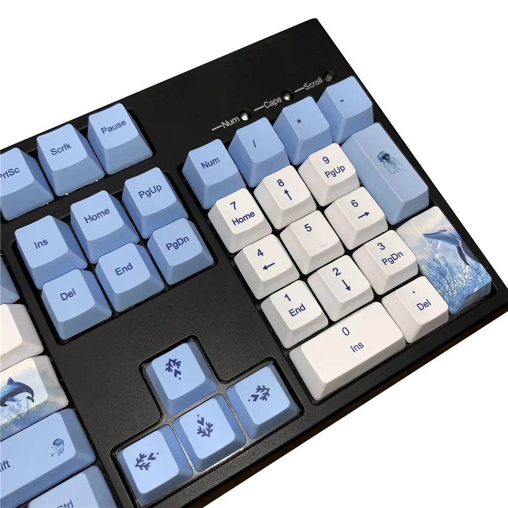 КИТ OEM PBT Keycaps полный набор механическая клавиатура Keycaps PBT краситель-сублимация Keycap GK61