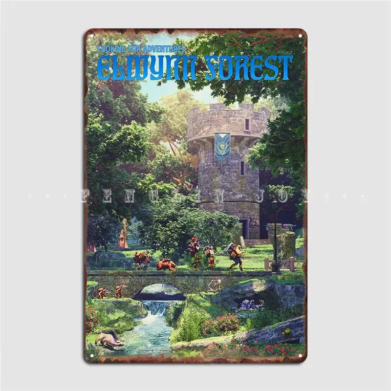 

Elwynn Forest Novel Metal Sign Wall Cave Poster Garage Club Design Tin Sign Poster