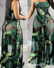 Женское Прозрачное платье с принтом, новинка 2021