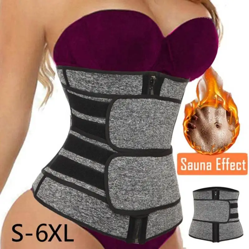 

Waist Trainer Corsets Fitness Trimmer Belt Slimming Body Shaper for Weight Loss Sauna Sweat Girdle Workout Fat Burner Fajas
