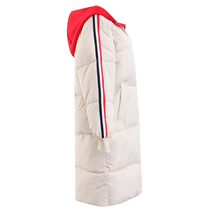 Genayooa/Высококачественная женская утепленная парка с капюшоном в стиле пэчворк