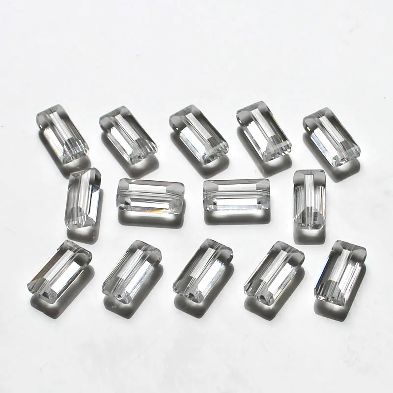 Прямоугольные хрустальные бусины AAA 12x6 мм оптовая продажа граненые квадратные