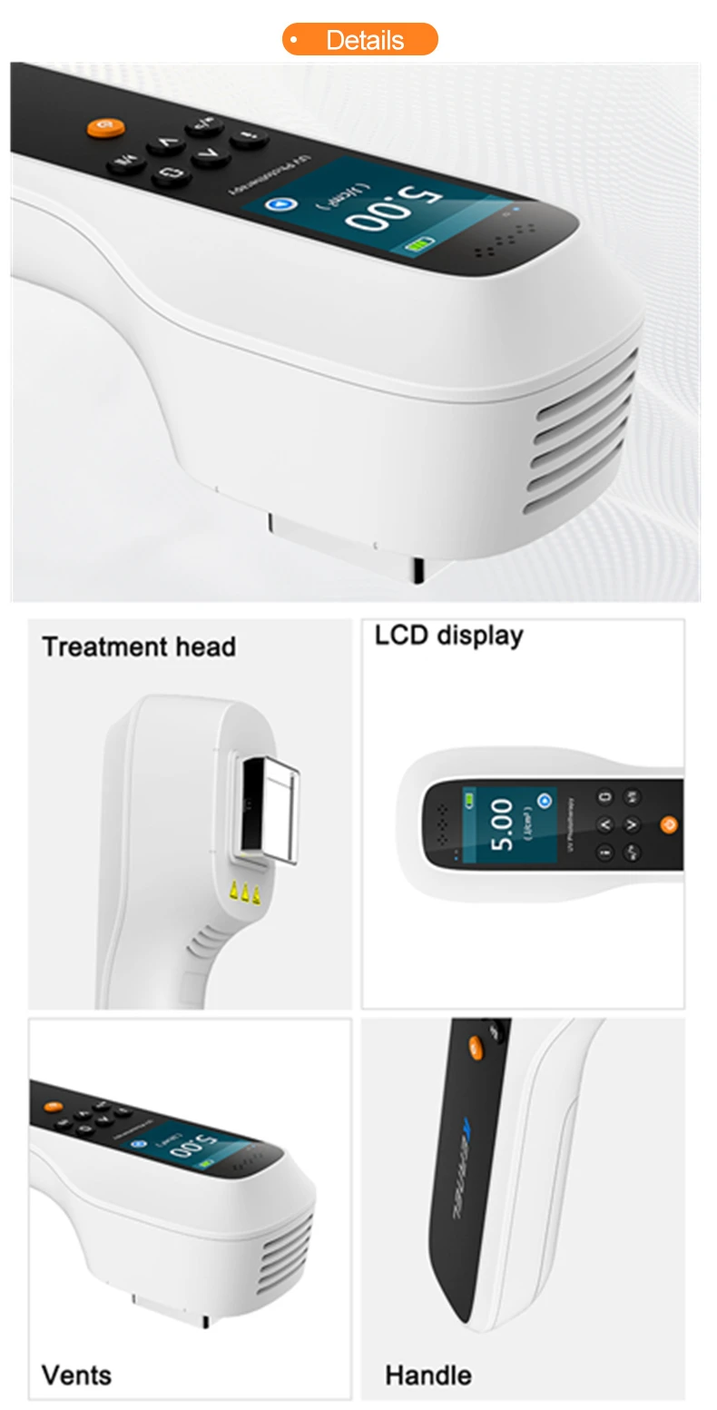 

Домашнее Медицинское лечение кожи UVB УФ-лампа фототерапия возбуждающий лазер 308 Vitiligo