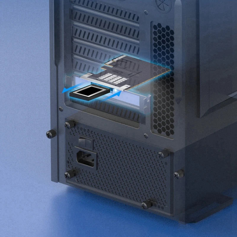 

PCI Express 3.0 X4 to CFexpress Type B Flash Card Reader Adapter 1600MB/S High Speed for Windows Linux Mac OS