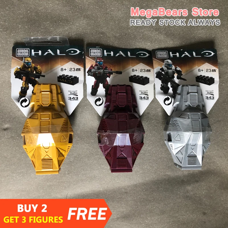 Mega Bloks стелс ореол одст платиновая капля 3 шт. Лот * Новый Запечатанный