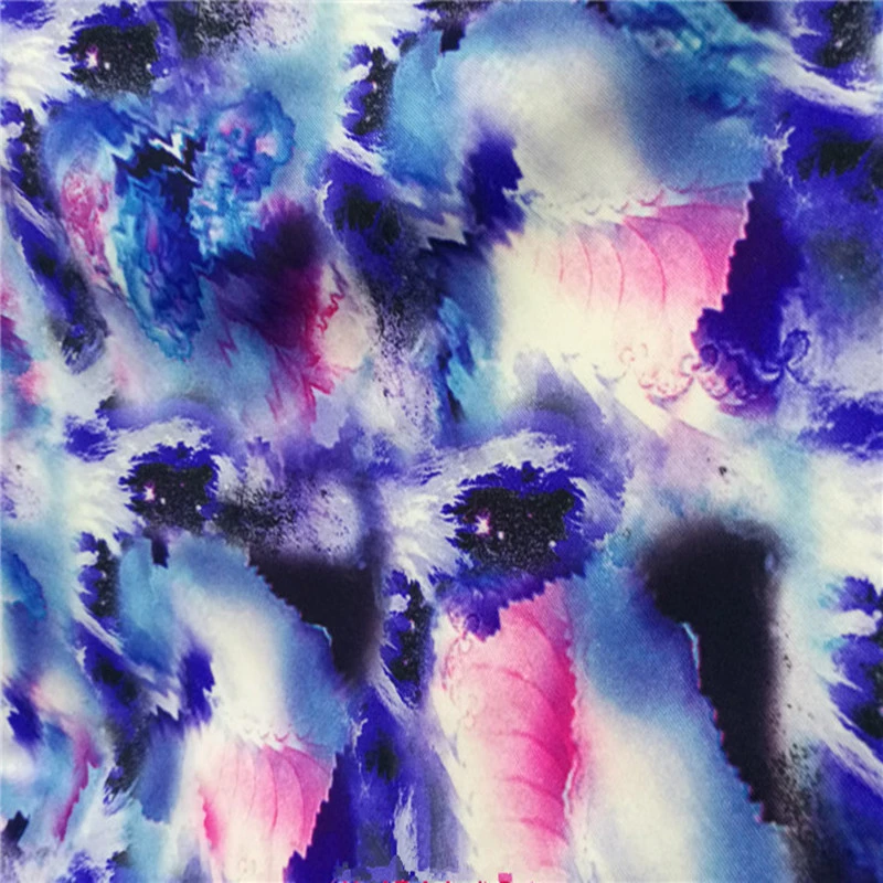 All round elastic impervious knitted milk silk printed fabric for sewing cheongsam Latin stage performance clothing | Дом и сад