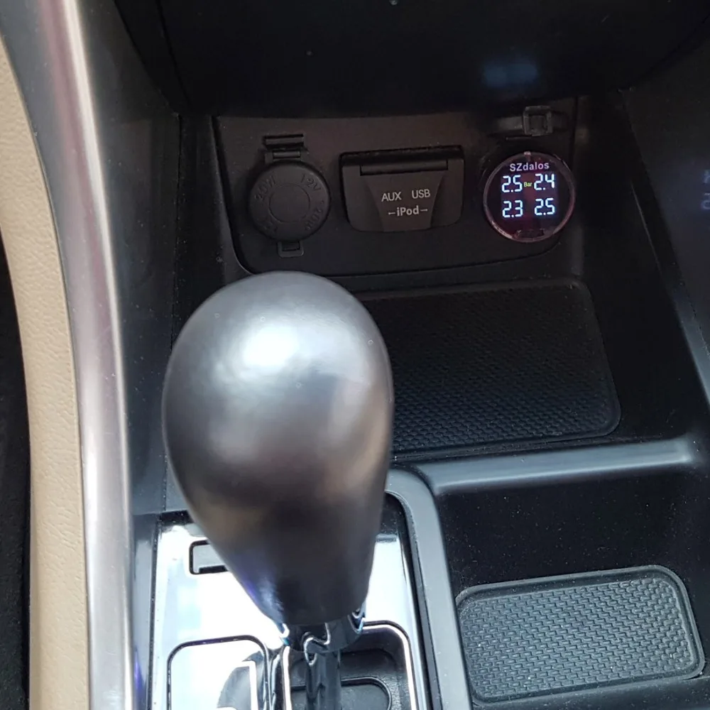 $69.90 SZDALOS TP200 TPMS Car Wireless Tire Pressure Monitoring System + 4 Mini Sensors Cigarette Tyre Pressure Monitoring