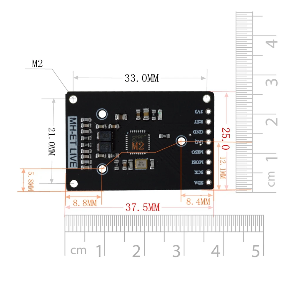 10 шт. RFID модуль RC522 мини комплекты S50 13 56 МГц 6 см с тегами SPI запись и чтение для arduino