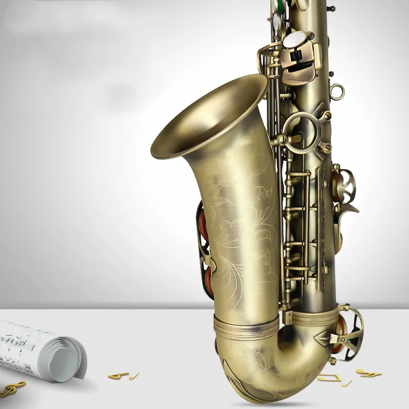 Высококлассная античная отделка Eb E-flat Alto саксофон Саксофон оболочка ключ