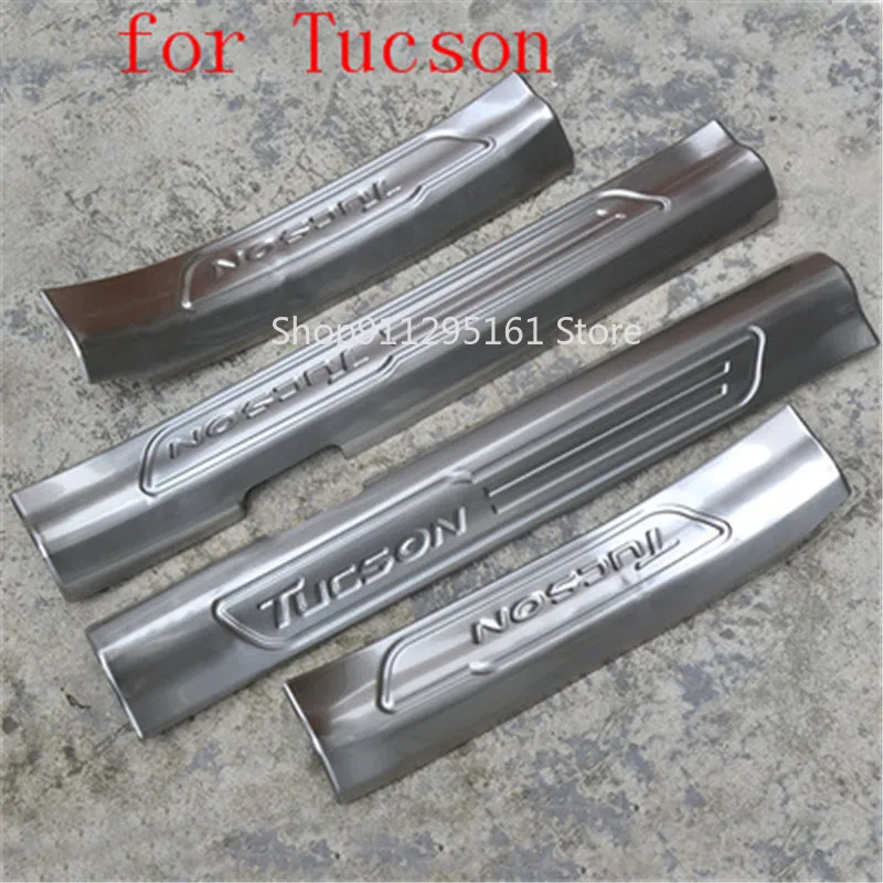 

High quality stainless steel Welcome Pedal Trim scuff plate/door sill for Hyundai Tucson 2015-2020 Car styling