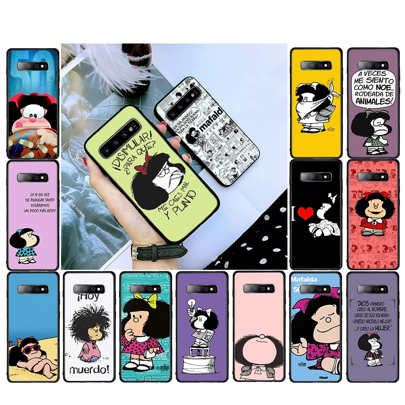 

Mafalda Phone Cases For Samsung Galaxy S20 Ultra S20 Plus S10 S9 S8 Plus S7 Edge S21 Plus