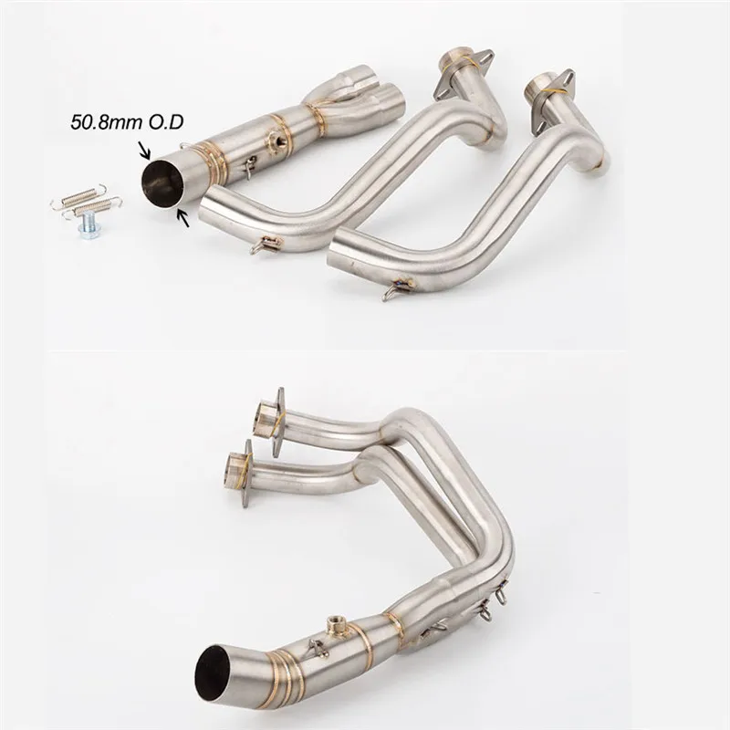 MT-07 Full Set Motorcycle Moto Exhaust Pipe And Link With DB Killer For YAMAH FZ07 MT07 2014 2015 2016 2017 Year | Автомобили и