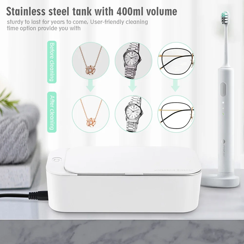 Ультразвуковой очиститель для ювелирных изделий и очков 20 Вт 42 кГц 450