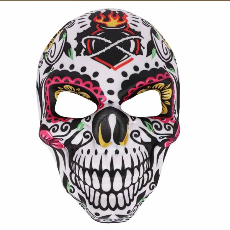 

Halloween Ghost Festival Skull Sublimation Horror Mask, Carnival Ball Decoration Props