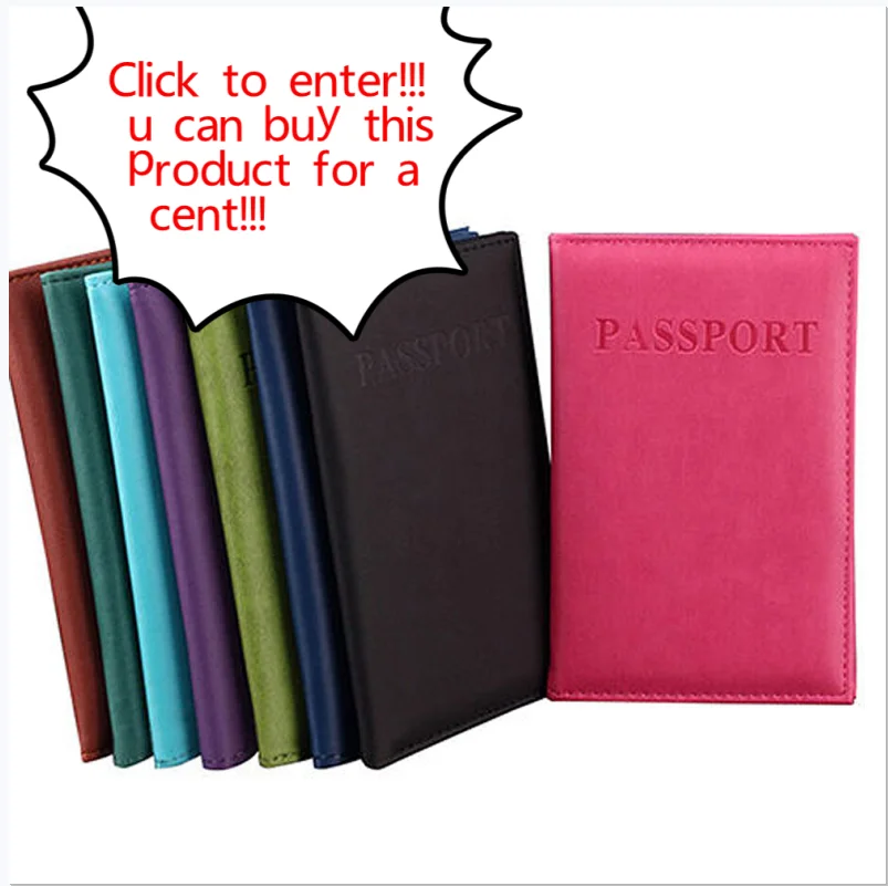 Новый чехол для путешествий Обложка паспорта карт женщин и мужчин дорожный