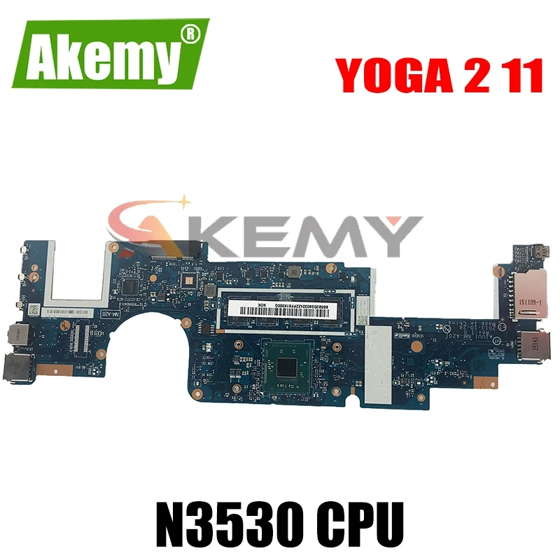 

Материнская плата для ноутбука LENOVO YOGA 2 11, материнская плата NM-A201 SR1W2 Pentium N3530 с ОЗУ