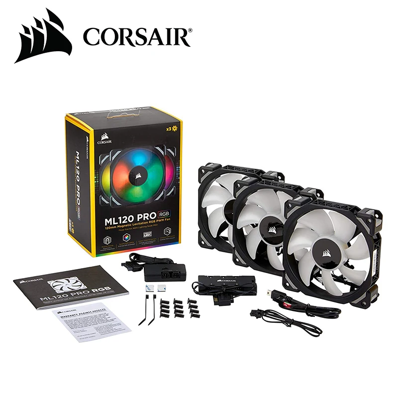 

Corsair ML120/ML140 PRO RGB 120 мм 140 мм Премиум магнитная левитация RGB LED PWM вентилятор