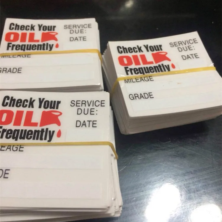 Наклейки мини прозрачные на лобовое стекло 50 шт. функция замены масла