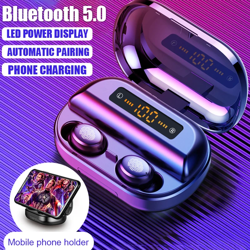 Новые наушники V11 TWS с сенсорным управлением Bluetooth 5 0 беспроводные 9D
