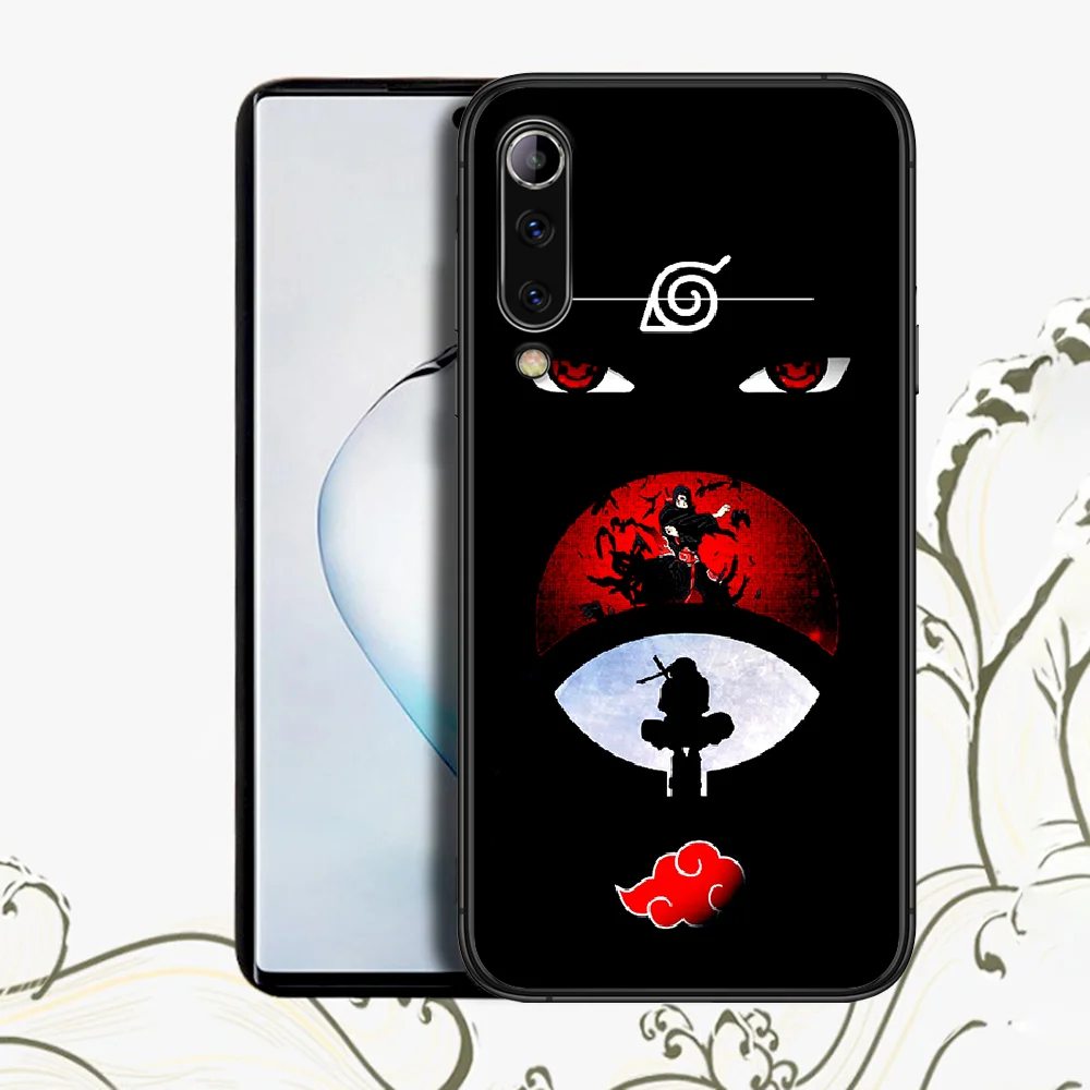 

Anime Akatsuki Itachi N-NARUTO Xiaomi Mi Note 10 A3 9T 10T 9 MAX 3 A2 8 9 pocox3 cc9 Lite Pro Ultra For Phone Case black Cover
