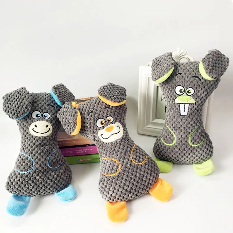 

Animal Plush Dog Clean Toy Small Large Pets Cat Christmas Gift Puppy Squeaky Doll Molar Stuffed Squeaker Interactive Sound Toys