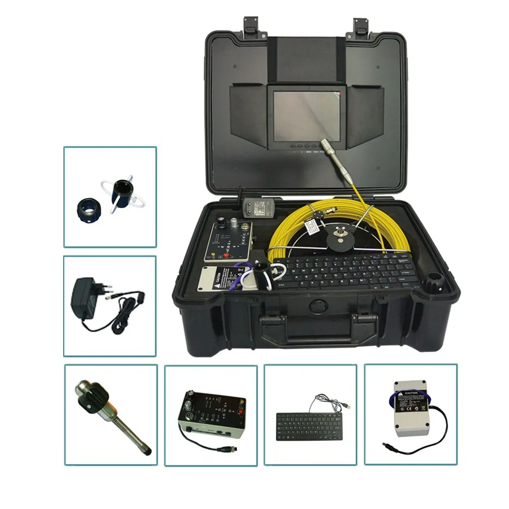 Камера для инспекции канализационных труб Водонепроницаемая 30 м/40 м/50 м кабель