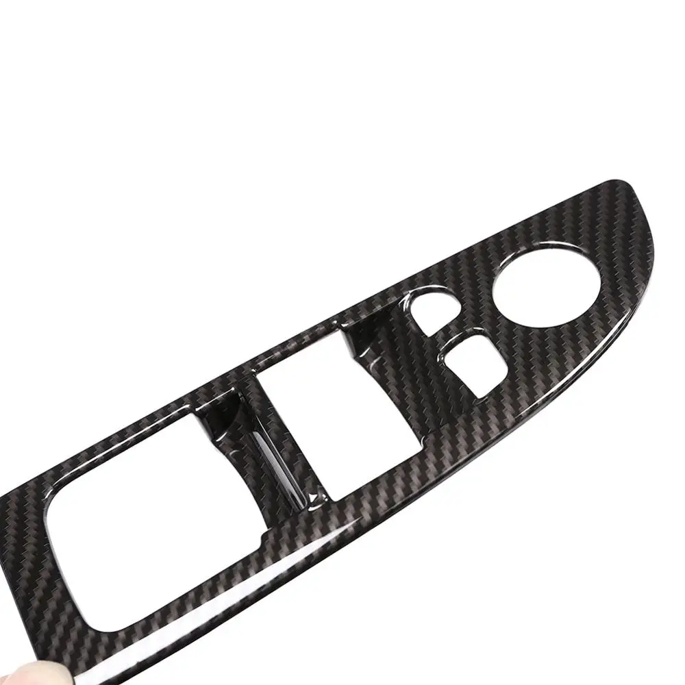4 шт. углеродного волокна Стиль ABS оконный подъемный переключатель кнопка рамка