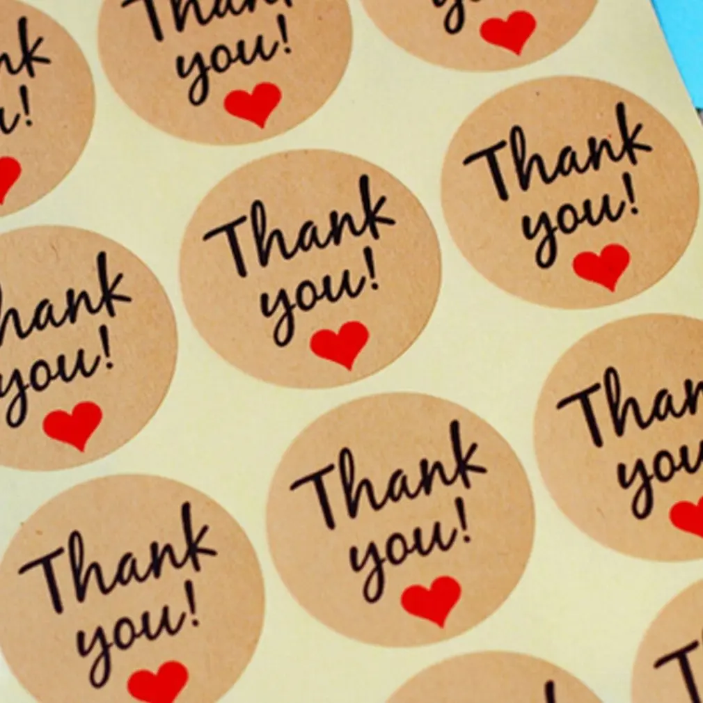 

12PCS/Sheet Adhesive Kraft Paper Stickers for Diary Scrapbook Book Hand Made Gift Child Stationery Stickers