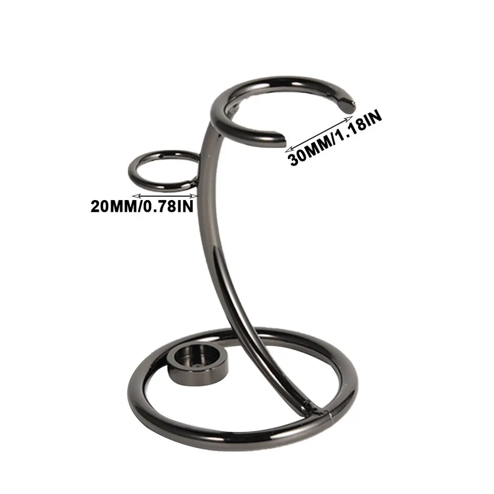 37808 изогнутый тип Железный сплав Мужская бритвенная щетка держатель для хранения