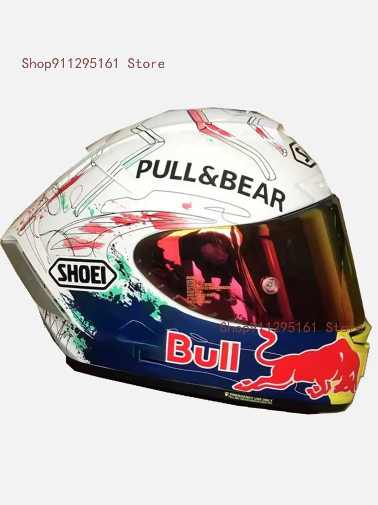 

Motorcycle helmet Full Face X14 X-Fourteen marquez painting rebu Motocross Racing Motobike Riding Helmet four season