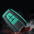 Кожаный ТПУ автомобильный брелок для ключей, чехол с полным покрытием, чехол, оболочка, брелок для ключей для Toyota Camry Prado CHR Prius Corolla RAV 4, аксессуары