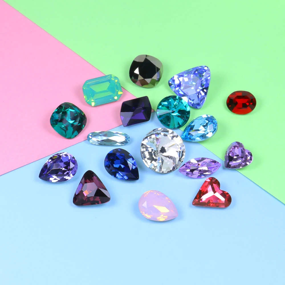 10 15 мм разные случайные цвета размеры Стразы для шитья одежды кристаллы и фото