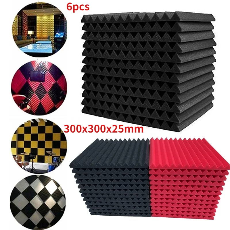 6 шт. звукопоглощающие панели из пены|Экраны и перегородки для комнат| |