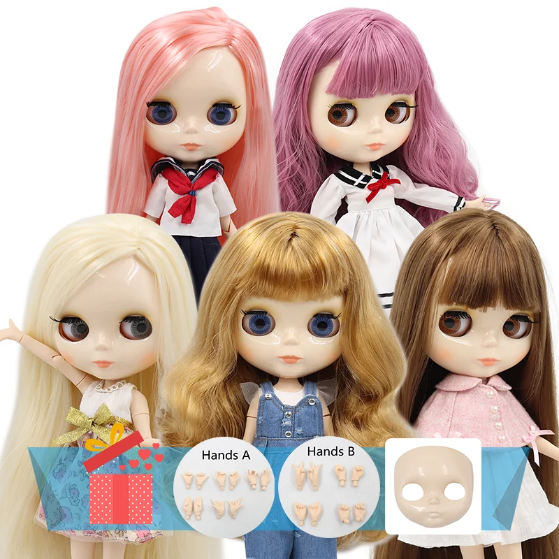 Ледяная фабрика blyth кукла игрушка шарнир тело bjd белая кожа блестящее лицо 1/6 игрушка 30 см распродажа специальное предложение