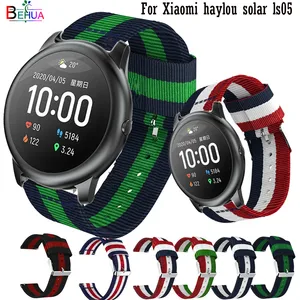 Ремешок нейлоновый спортивный для Xiaomi haylou solar ls05, сменный Браслет для смарт-часов, 22 мм