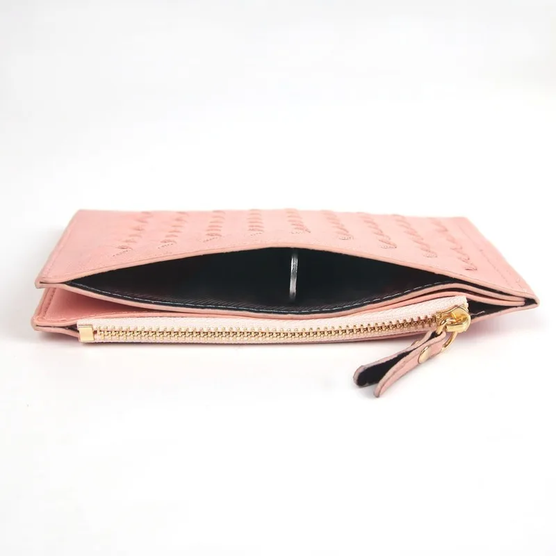 

Women Fashion Solid Colour Bifold Short Wallet Large Capacity Card Holder Coin Purse