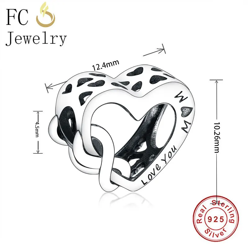 Ювелирные изделия FC оригинальный брендовый браслет с подвесками из серебра 925