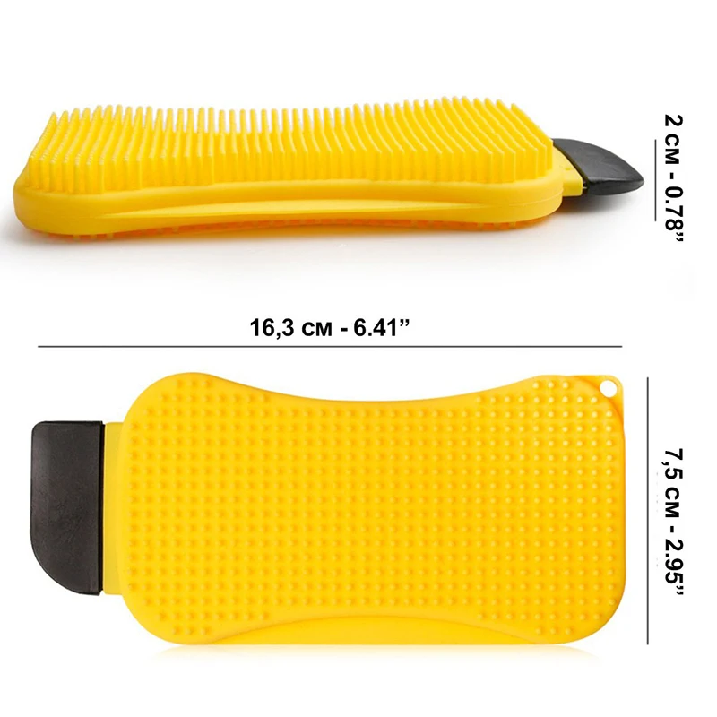 

Multifunction Kitchen Silicone Cleaning Brush Can Hold Liquid Soap Kitchen Cleaning Tool Silicone Dishwashing Pot Brush