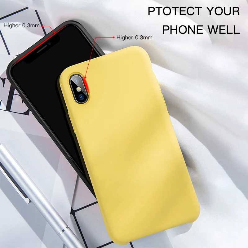 Оригинальный жидкий силиконовый чехол Luphie для iPhone 7 8 6 6S Plus X XS Max XR мягкий