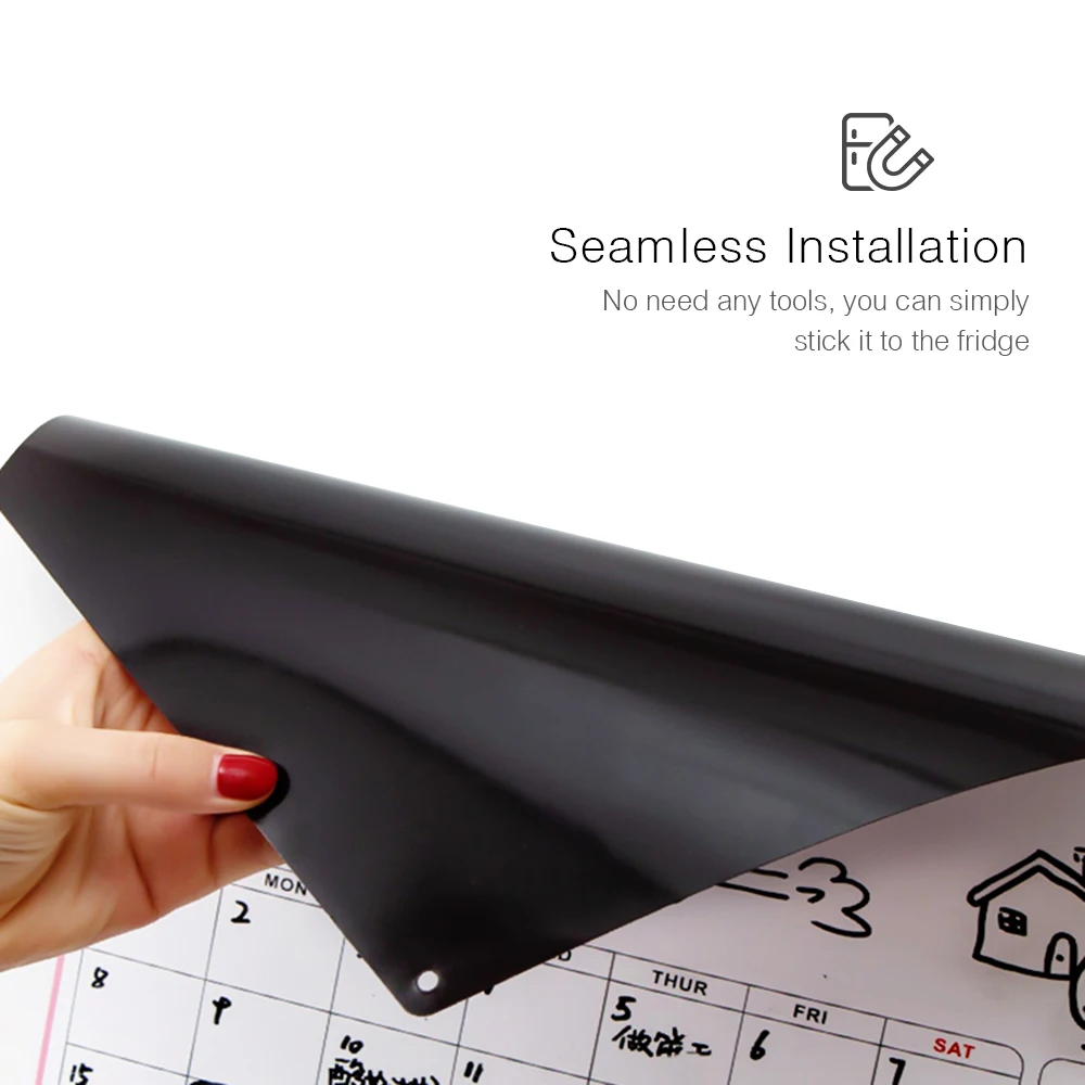 Магнитный календарь на холодильник сухая стираемая доска многоразовая для кухни