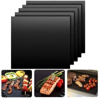 5pcs non stick bbq grill mat 4033cm home baking mat cooking grilling sheet heat resistance easily cleaned kitchen for party