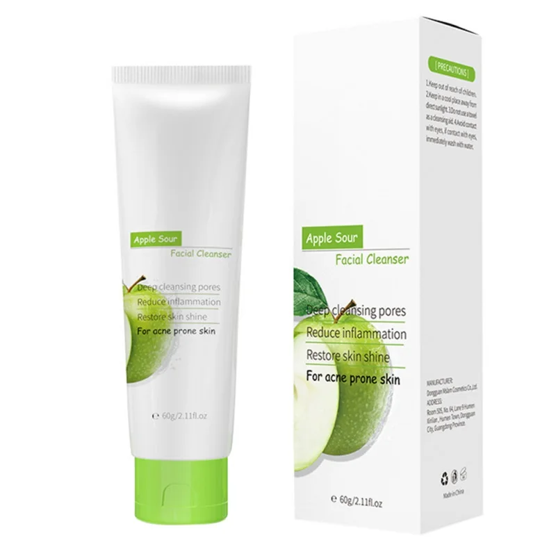 

60g Face Cleansing Wash Mask Skin Care Cleaner Shrink Pore Oil Control Makeup Facial Cleanser Hydrating Acne Treatment