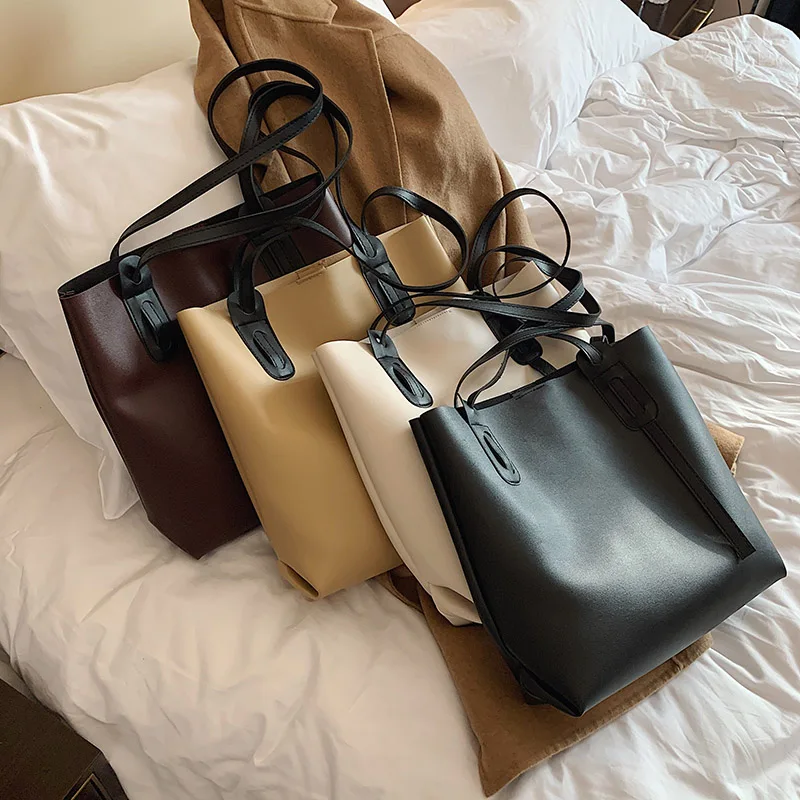 

Young Women Totes Bag Large Capacity Axillary Bag Ladies Casual Nubuck Leather Convertible Handbag Luxury Brand ShoulderBag 2021