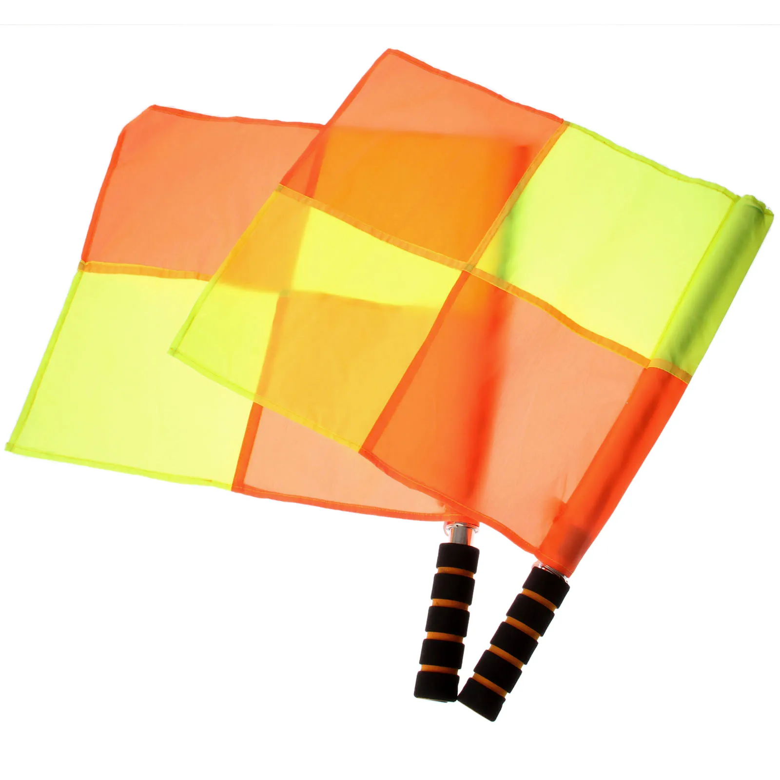 2 шт. (1 пара) судейский флажок для футбола с сумкой переноски судья формирует