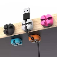 cable organizer silicone desktop winder cable management clips cable holder for mouse headphone wire cord organizer