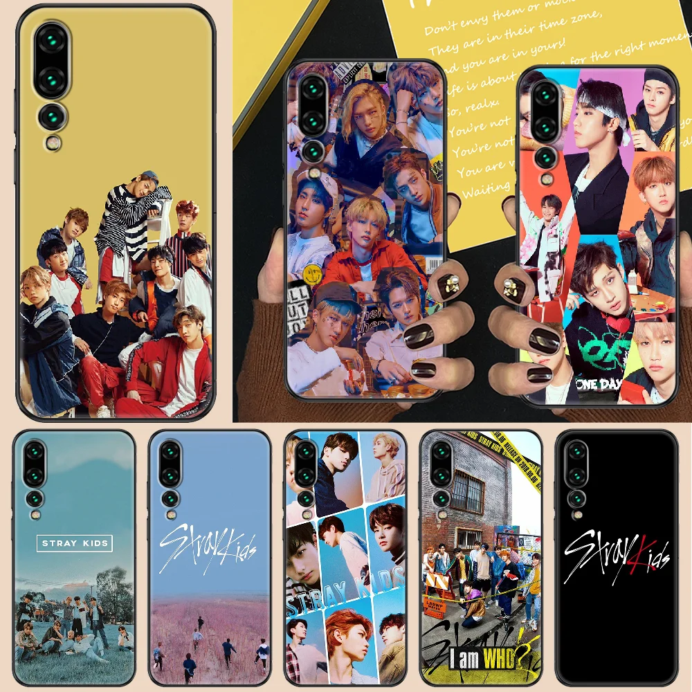 Чехол для телефона kpop stray kids Huawei P Mate P10 P20 P30 P40 10 20 Smart Z Pro Lite 2019 черный бампер из ТПУ с